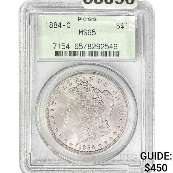 1884-O Morgan Silver Dollar PCGS MS65