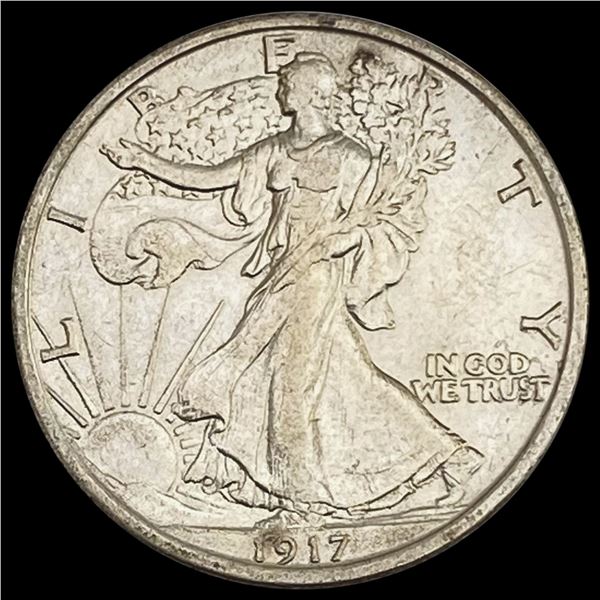 1917-S Rev Walking Liberty Half Dollar UNC