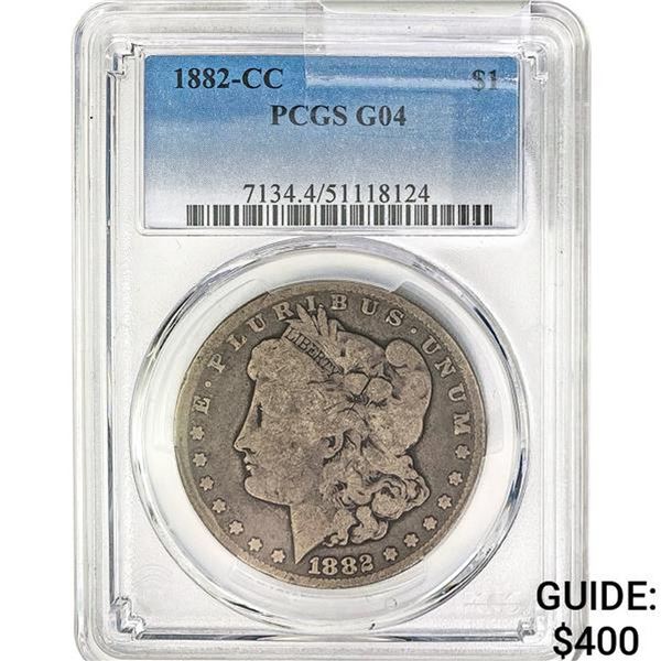 1882-CC Morgan Silver Dollar PCGS G04