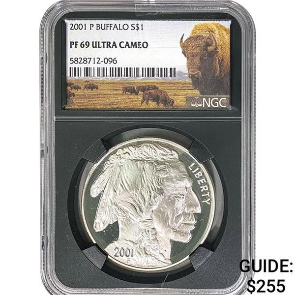 2001-P Buffalo Silver Dollar NGC PF69 UC