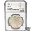Image 1 : 1880 $1 Morgan Dollar NGC MS63