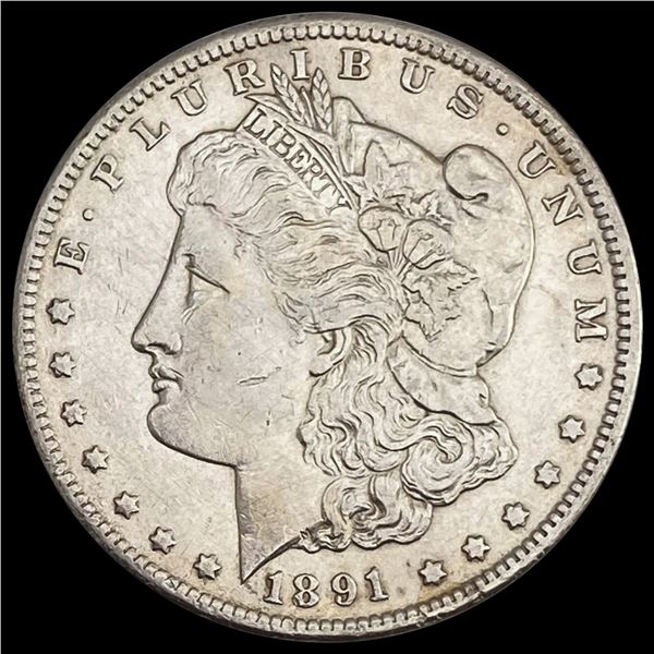 1891-CC Morgan Silver Dollar NEARLY UNCIRCULATED