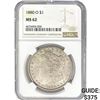 Image 1 : 1880-O Morgan Silver Dollar NGC MS62