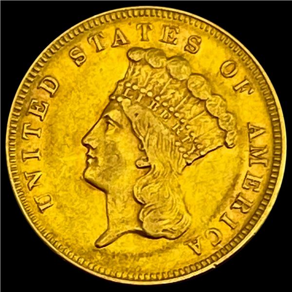 1874 $3 Indian Princess Head Gold UNCIRCULATED
