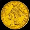 Image 1 : 1874 $3 Indian Princess Head Gold UNCIRCULATED