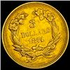 Image 2 : 1874 $3 Indian Princess Head Gold UNCIRCULATED