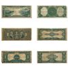 Image 2 : LOT OF 6 MIXED LARGE SIZE CURRENCY NOTES 1896-1923