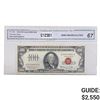 Image 1 : 1966 $100 LEGAL TENDER USN CGA SUBERB GEM UNC-67