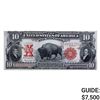 1901 $10 "BISON" LEGAL TENDER USN EXTREMELY FINE