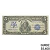 Image 1 : 1899 $5 "CHIEF" SILVER CERTIFICATE ABOUT UNC