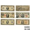 Image 1 : LOT OF 6 MIXED LARGE SIZE CURRENCY NOTES 1896-1923