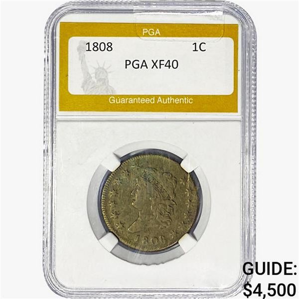 1808 Classic Head Large Cent PGA XF40