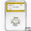 Image 1 : 1912-D Barber Dime PGA MS65