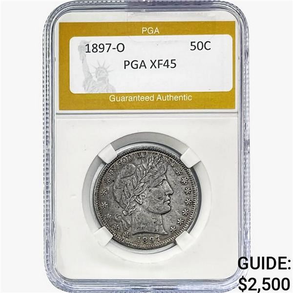 1897-O Barber Half Dollar PGA XF45