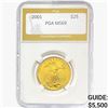 2001 $25 1/2oz Gold Eagle PGA MS69