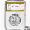 1871 Seated Liberty Half Dollar PGA MS64