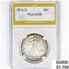 1916-D Walking Liberty Half Dollar PGA AU58