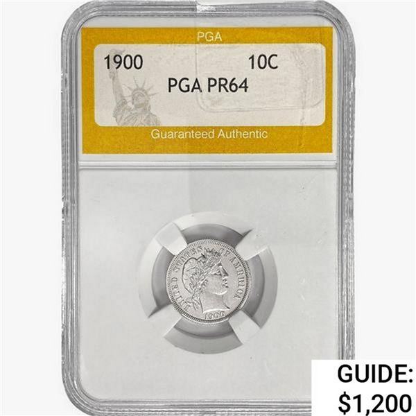 1900 Barber Dime PGA PR64