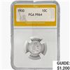 Image 1 : 1900 Barber Dime PGA PR64