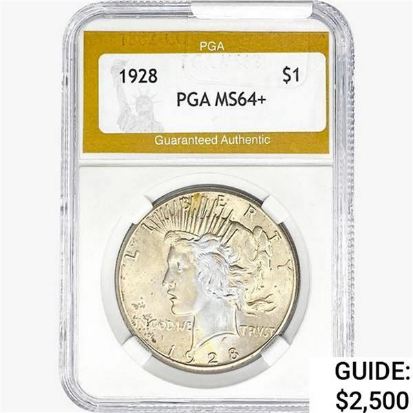 1928 Silver Peace Dollar PGA MS64+