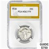 Image 1 : 1930 Standing Liberty Quarter PGA MS63 FH
