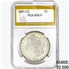 Image 1 : 1881-CC Morgan Silver Dollar PGA MS63+