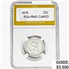 Image 1 : 1878 Seated Liberty Quarter PGA PR65 CAMEO