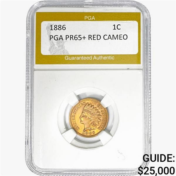 1886 Indian Head Cent PGA PR65 RED CAMEO
