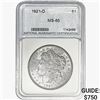 Image 1 : 1921-D Morgan Silver Dollar NNC MS65