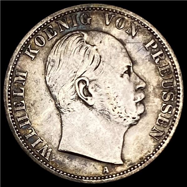 1866 Prussia Vereinsthaler A LIGHTLY CIRCULATED