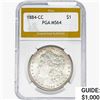 Image 1 : 1884-CC Morgan Silver Dollar PGA MS64