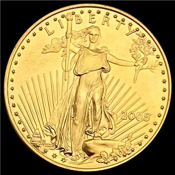 2005 $25 American Gold Eagle Half Oz SUPERB GEM BU