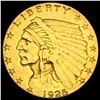 Image 1 : 1925 Indian Head $2.50 Gold Quarter Eagl CLOSELY UNCIRCULATED