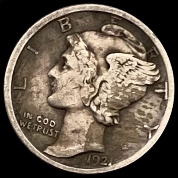 1921 Mercury Dime LIGHTLY CIRCULATED