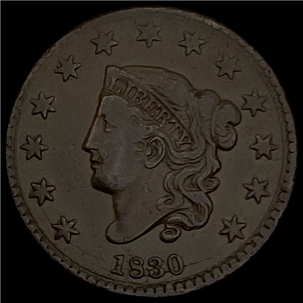 1830 Classic Head Large Cent CLOSELY UNCIRCULATED