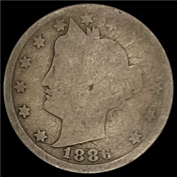 1886 Liberty Head Nickel NICELY CIRCULATED