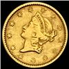 Image 1 : 1851 Liberty Head Gold Dollar CLOSELY UNCIRCULATED