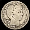 Image 1 : 1913 Barber Half Dollar NICELY CIRCULATED