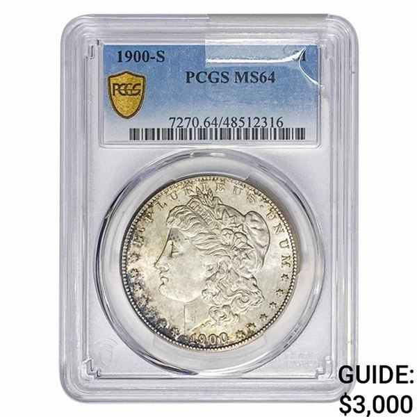 1900-S Morgan Silver Dollar PCGS MS64