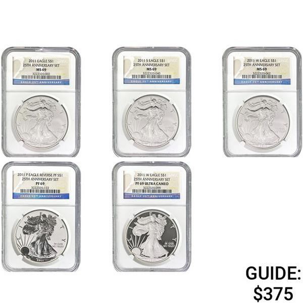 1. 2011 Eagle S$1 NGC MS692. 2011-S Eag