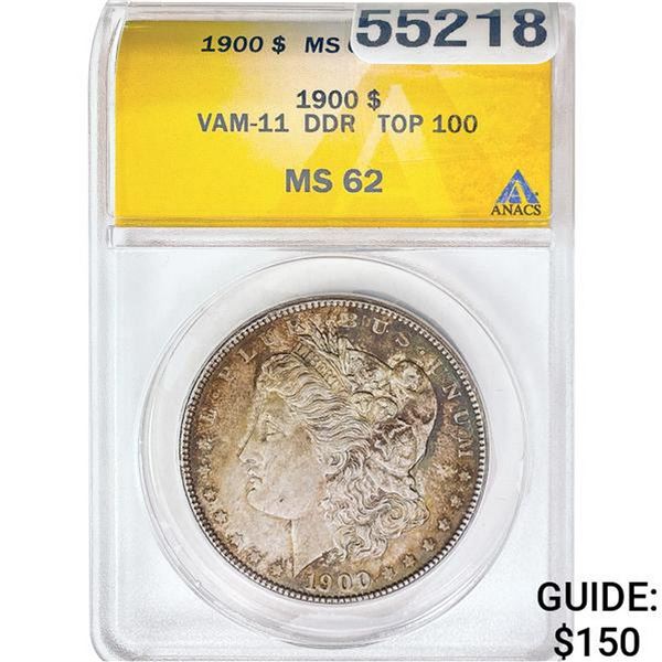 1900 Morgan Dollar VAM-11 ANACS MS62