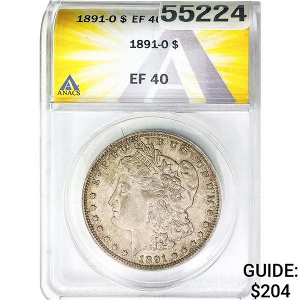 1891-O Morgan Dollar ANACS EF40