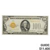 Image 1 : 1928 $100 GOLD CERTIFICATE NOTE UNCIRCULATED