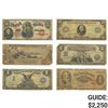 Image 1 : LOT OF 6 MIXED LARGE SIZE CURRENCY NOTES 1891-1914