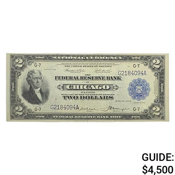 1918 $2 "BATTLESHIP" FRBN ABOUT UNCIRCULATED