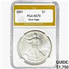 2001 American Silver Eagle PGA MS70