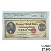 Image 1 : 1882 $100 "BENTON" GOLD CERTIFICATE PMG VF-25