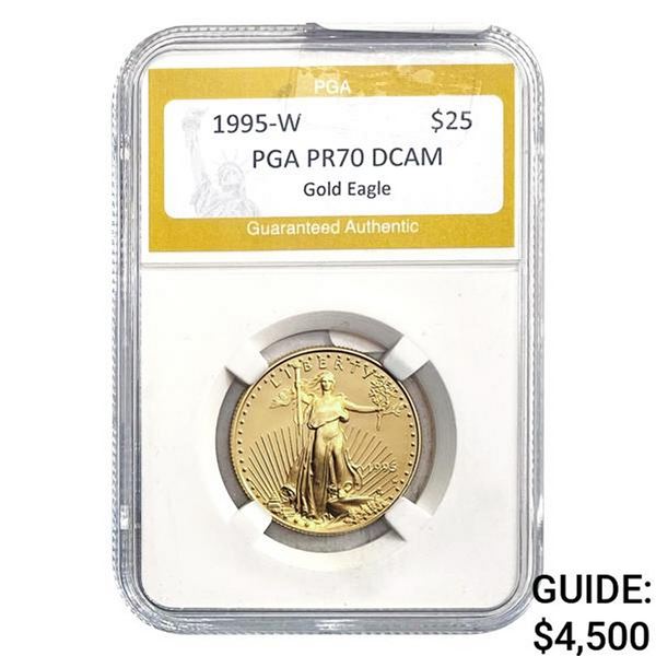 1995-W $25 Gold Eagle 1/2oz PGA PR70 DCAM