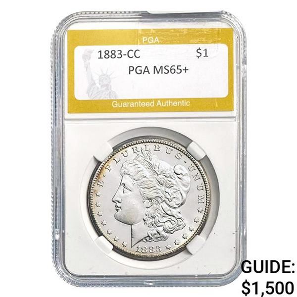 1883-CC Morgan Dollar PGA MS65+