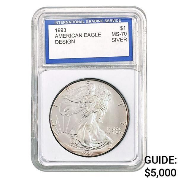 1993 American Silver Eagle IGS MS-70